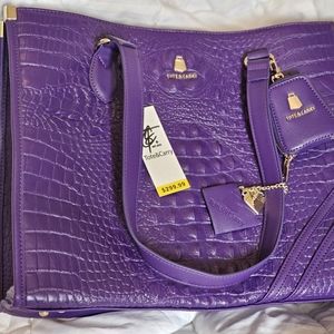 Purple Tote&Carry Crocodile Tote
